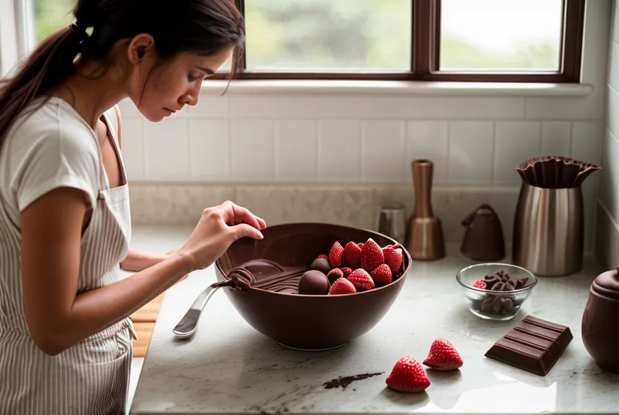 Aprender técnicas de fresas con chocolate para mis domingos en Salta
