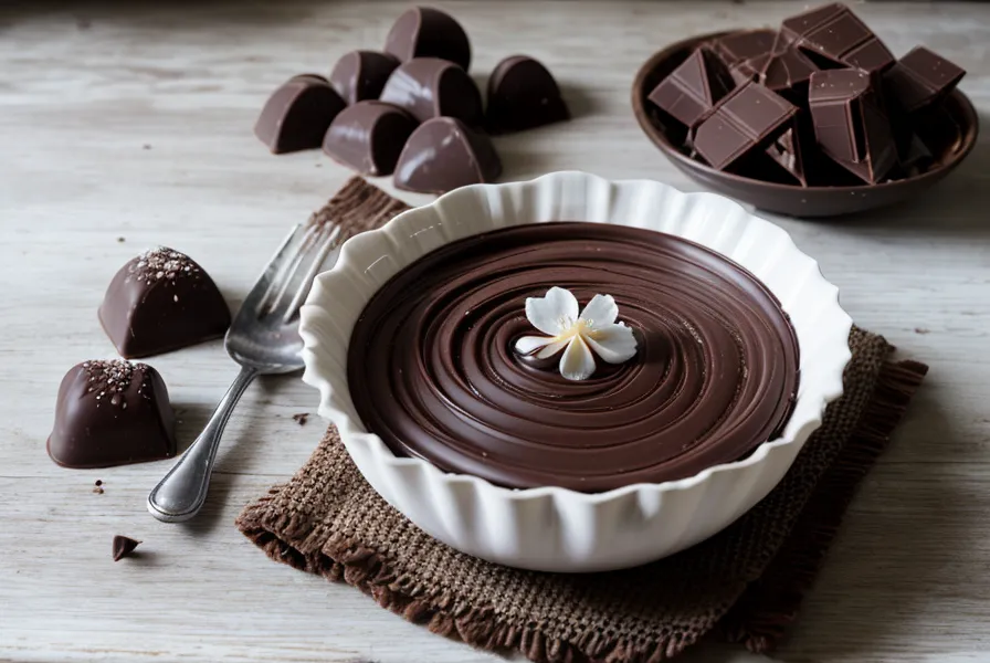 Chocolate con manchas blancas de bloom junto a nueces de los Valles Calchaquíes para bombones caseros