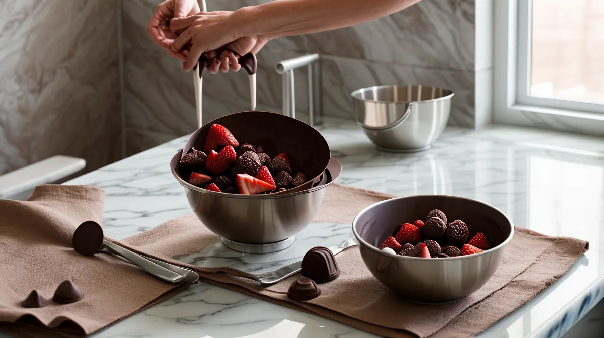 Cómo hacer arreglos de fresas con chocolate para regalar a amigos
