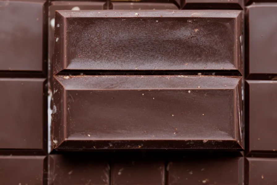 Manos rompiendo una tableta de chocolate de 100 gramos sobre una mesa de madera