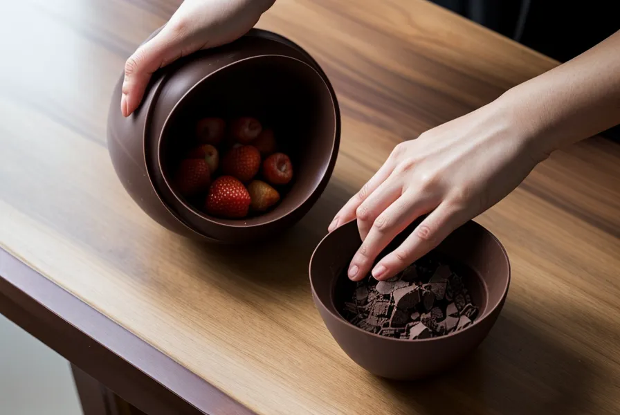 ventilador pequeño en la cocina para ayudar a secar las fresas con chocolate